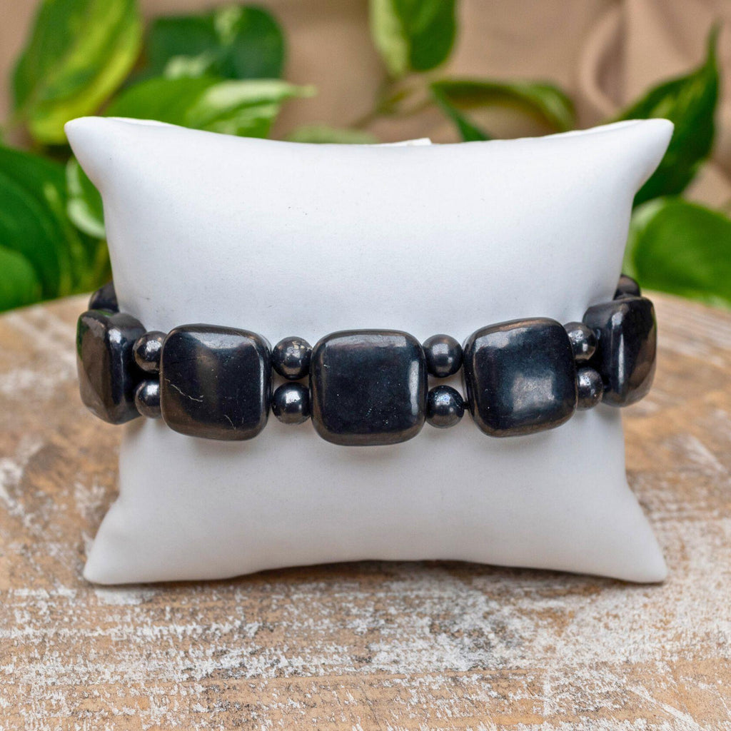 Shungite Square 15mm Bracelet | | Wiccan Center