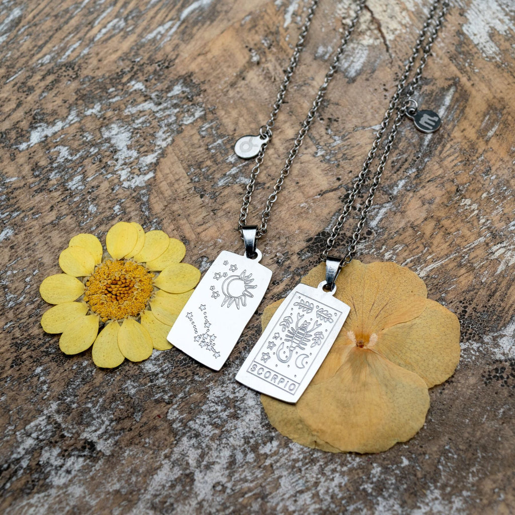Zodiac Tarot Card & Astrology Necklace | Necklaces | Wiccan Center