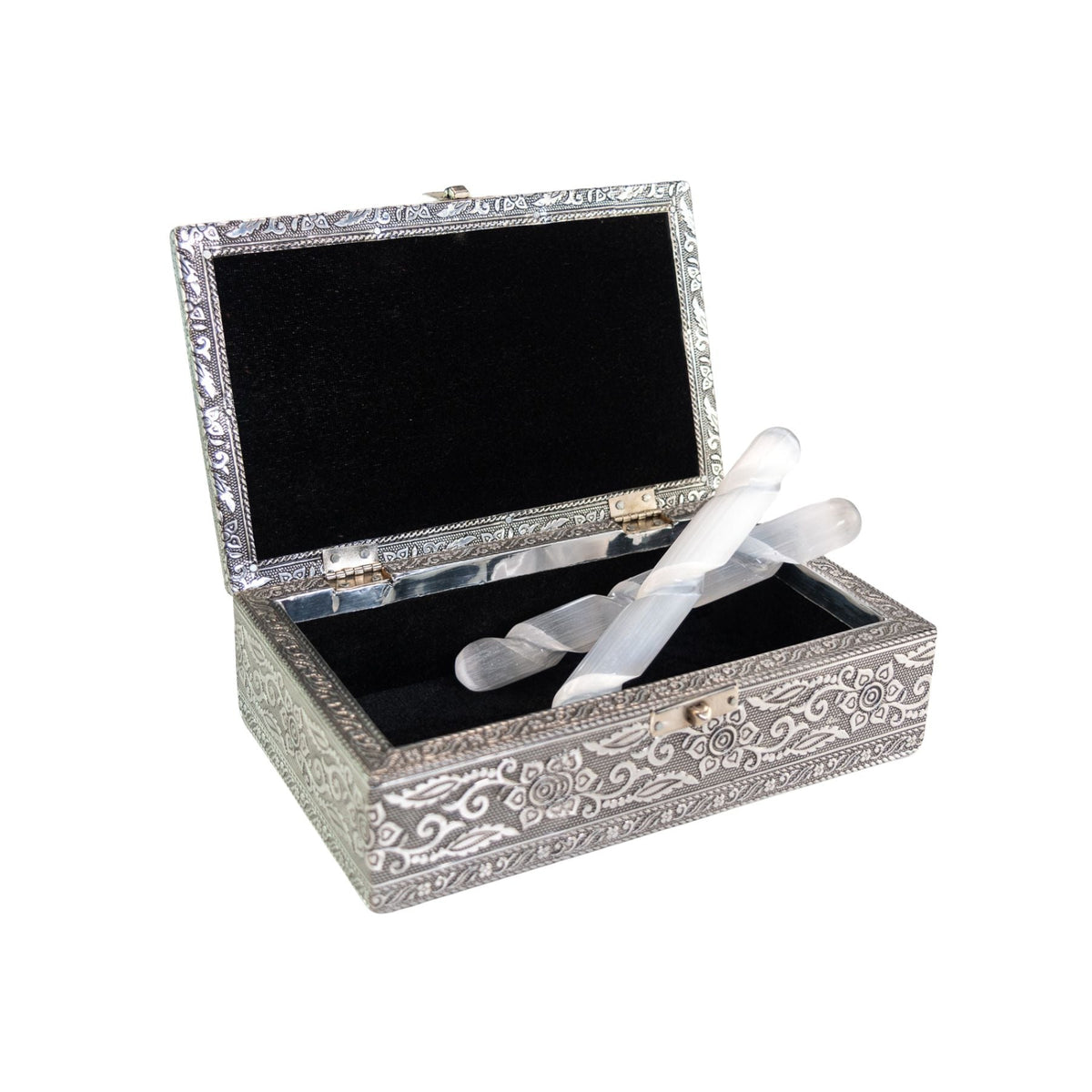 Silver OM Box | Gift Boxes & Tins | Wiccan Center