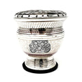 Silver Peacock Carved Brass Screen Charcoal Burner | Incense Burner | Wiccan Center