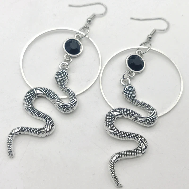 Snake Hoop Earrings | earrings | Wiccan Center