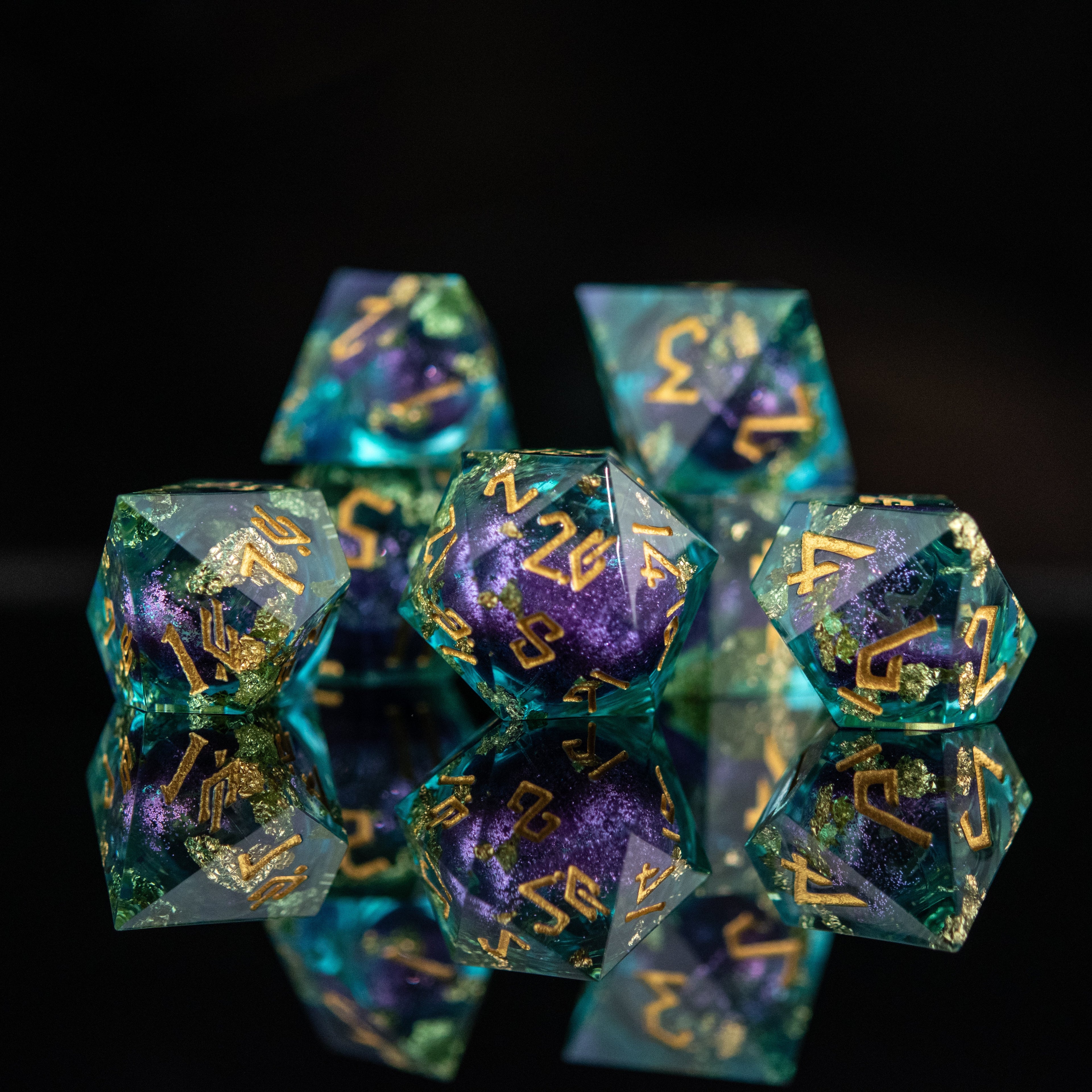Siren's Treasure Liquid Core Dice Set | Liquid Core | Wiccan Center