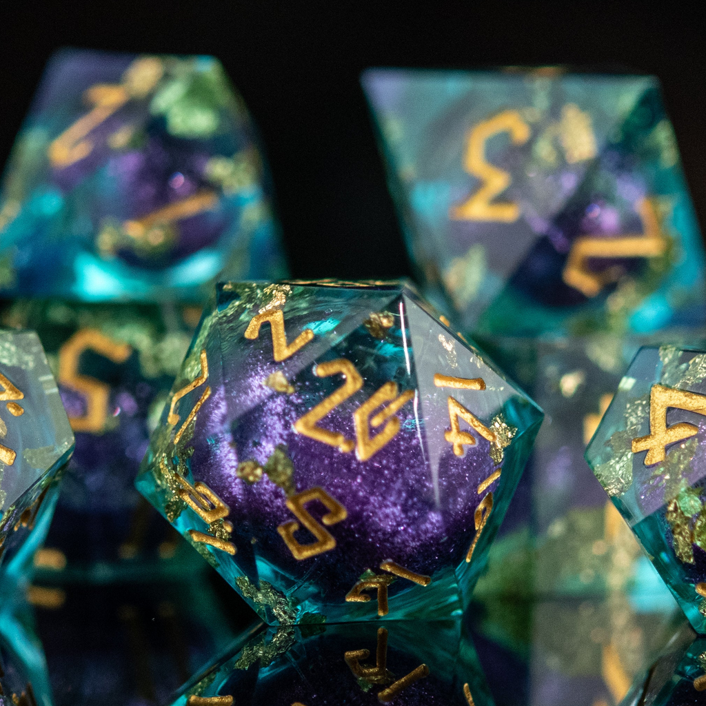 Siren's Treasure Liquid Core Dice Set | Liquid Core | Wiccan Center