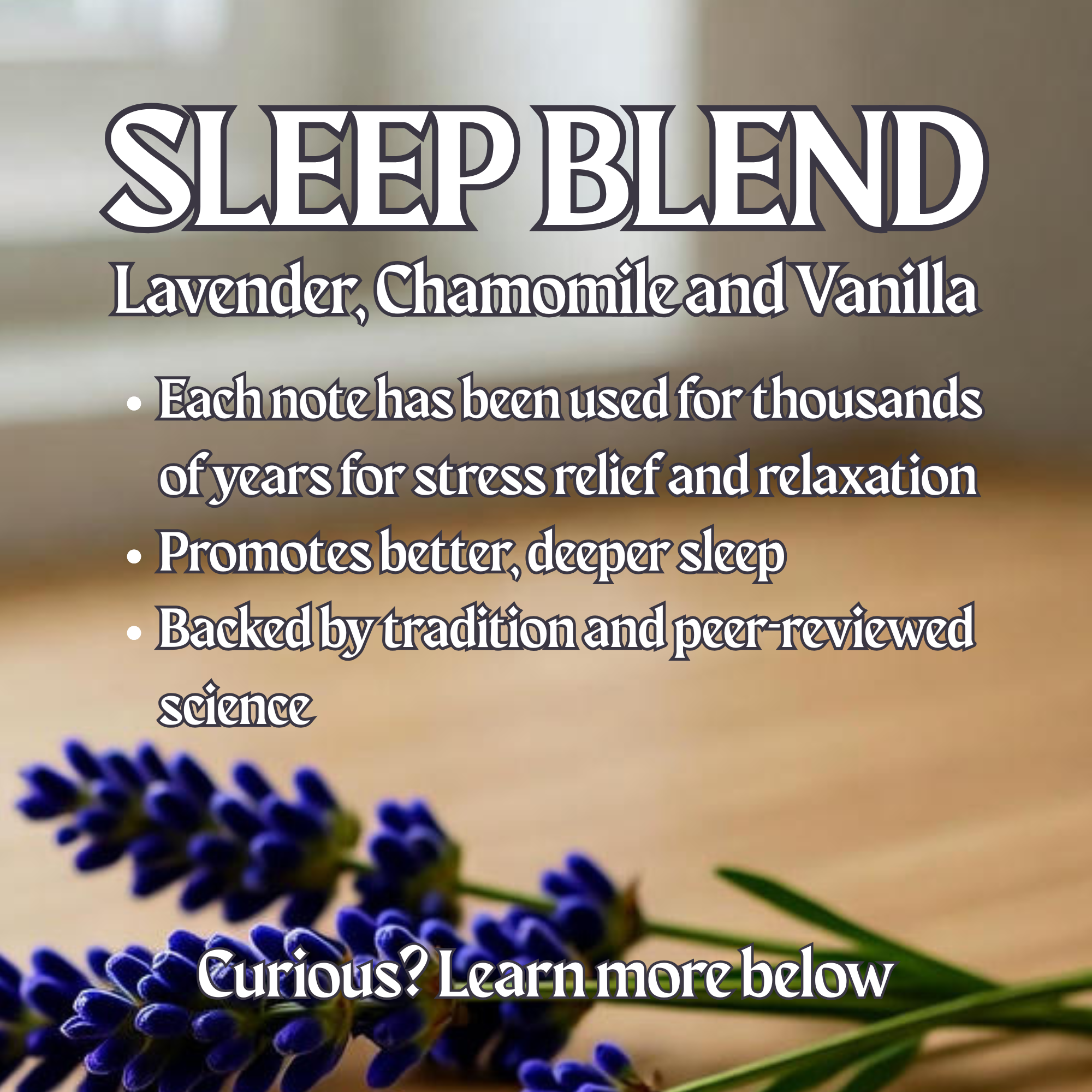 Sleep Blend Natural Body Lotion - Lavender, Chamomile, and Vanilla | Body Lotion | Wiccan Center