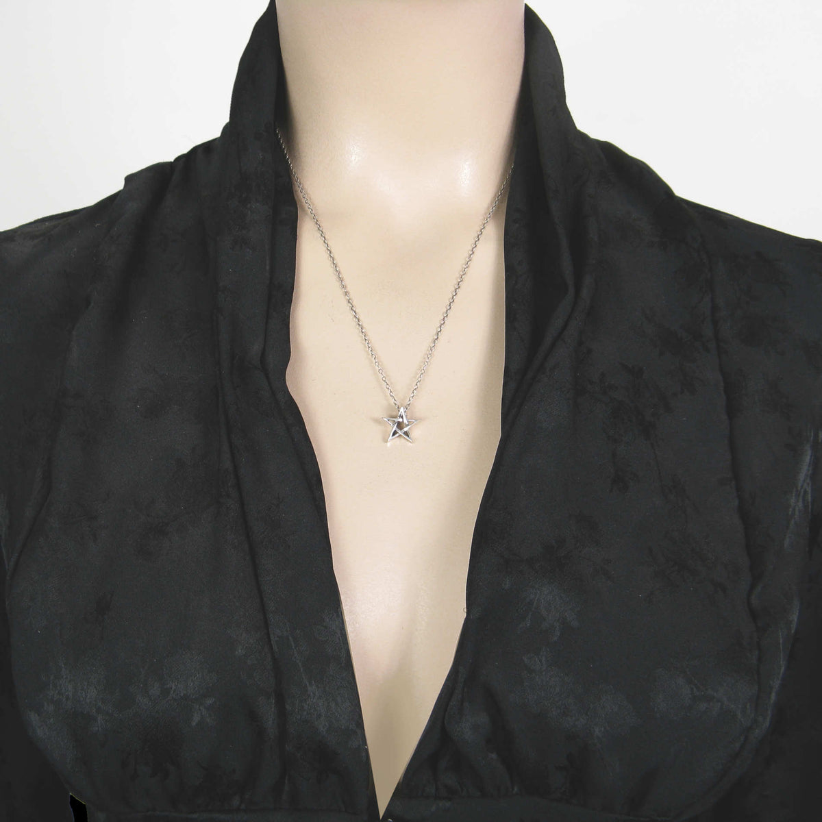 Tiny Pentagram Pendant Handmade - 925 Sterling Silver | Handmade | Wiccan Center