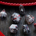 Smoke And Blood Handmade Resin DND Dice Set | Resin Dice | Wiccan Center