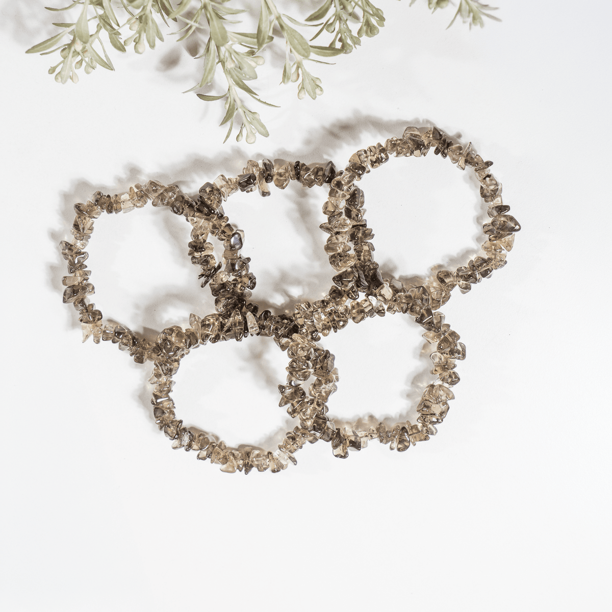 Smokey Quartz Chip Bracelet (Sense of Purpose and Purification)