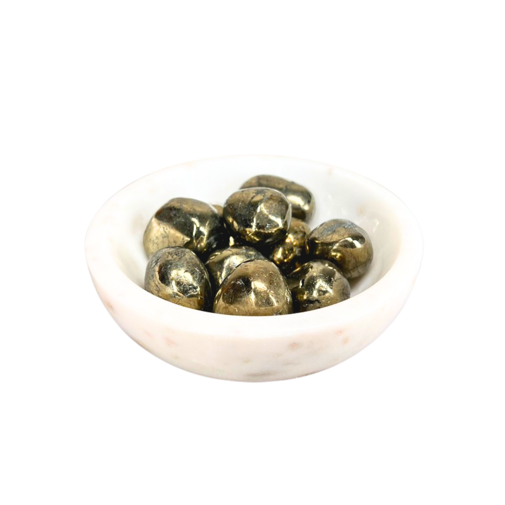 Smooth Polished Pyrite Pebbles | Object | Wiccan Center