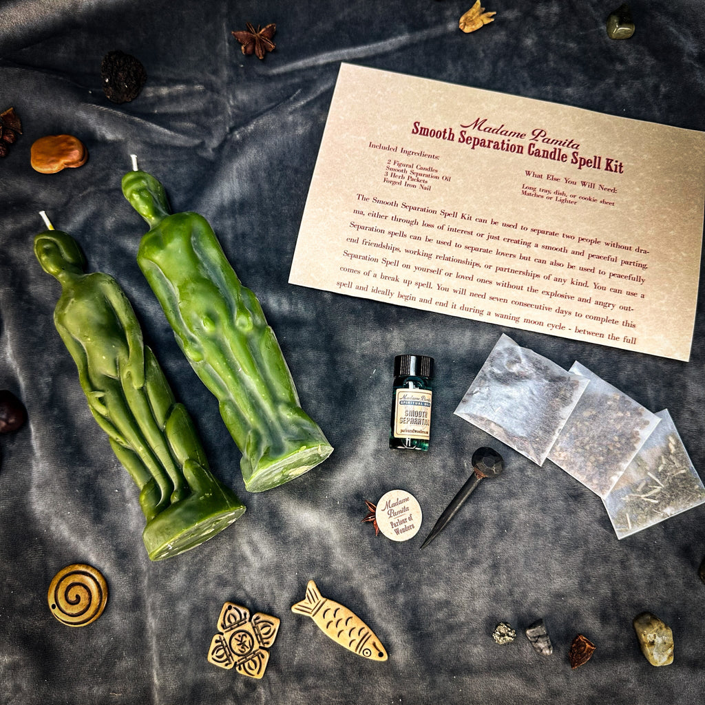 Smooth Separation Candle Spell Kit - Human/Male | Peaceful Parting | Candle Spell Kit | Wiccan Center