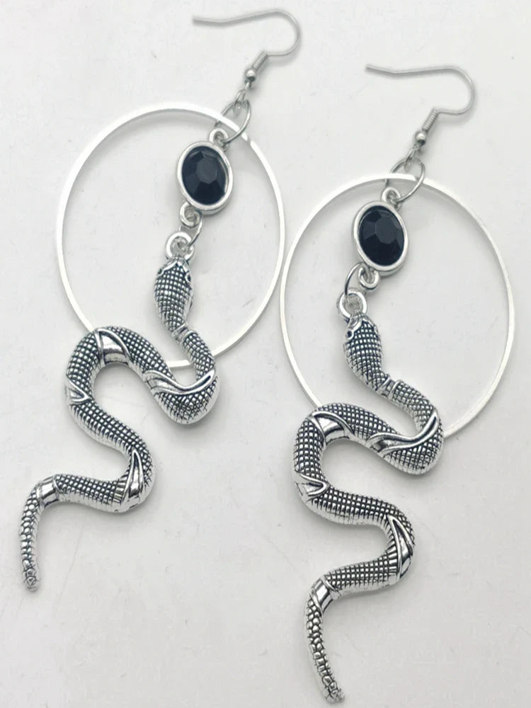 Snake Hoop Earrings | earrings | Wiccan Center
