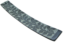 Black Soap Stone Ash Catcher (2)- Black Leaves on Vine- 006031 | INCENSES BURNERS | Wiccan Center