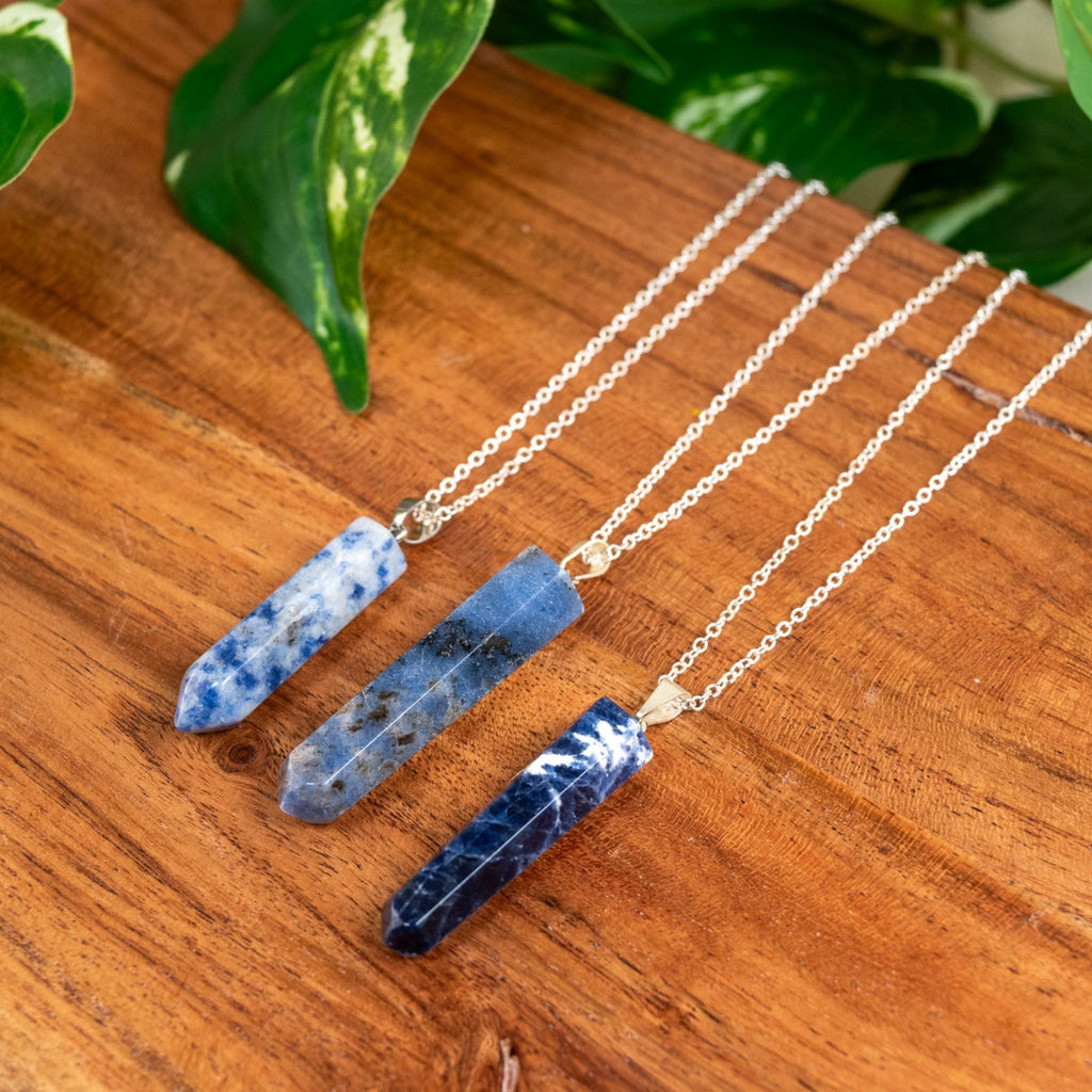 Sodalite Point Necklace | Necklaces | Wiccan Center