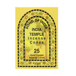 Song of India - India Temple Incense Cones | Incense | Wiccan Center