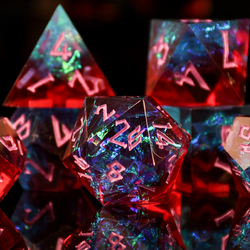 Sorcerous Burst Sharp-Edged Resin Dice Set | Resin | Wiccan Center