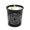 Votive Scented Candle with Herbs and Crystal Stones - Pentacle | Candle | Wiccan Center