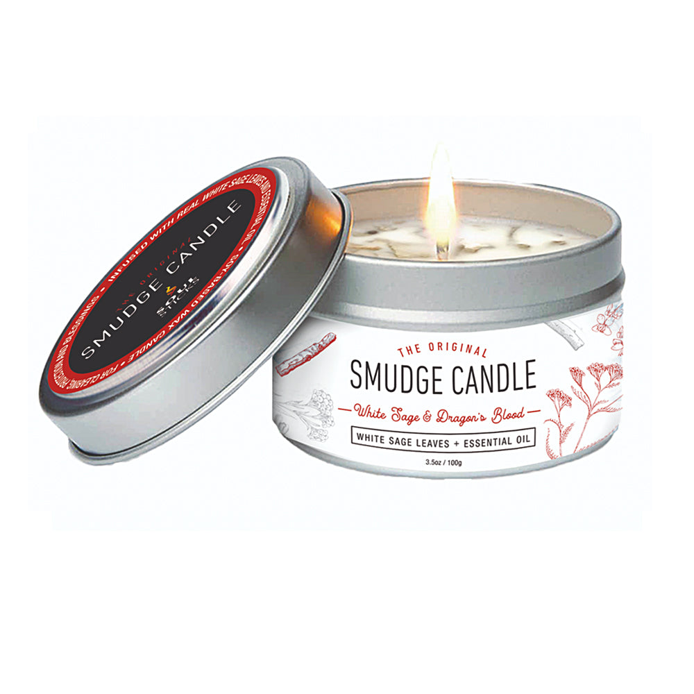 White Sage & Dragon's Blood Smudge Candle | Candle | Wiccan Center