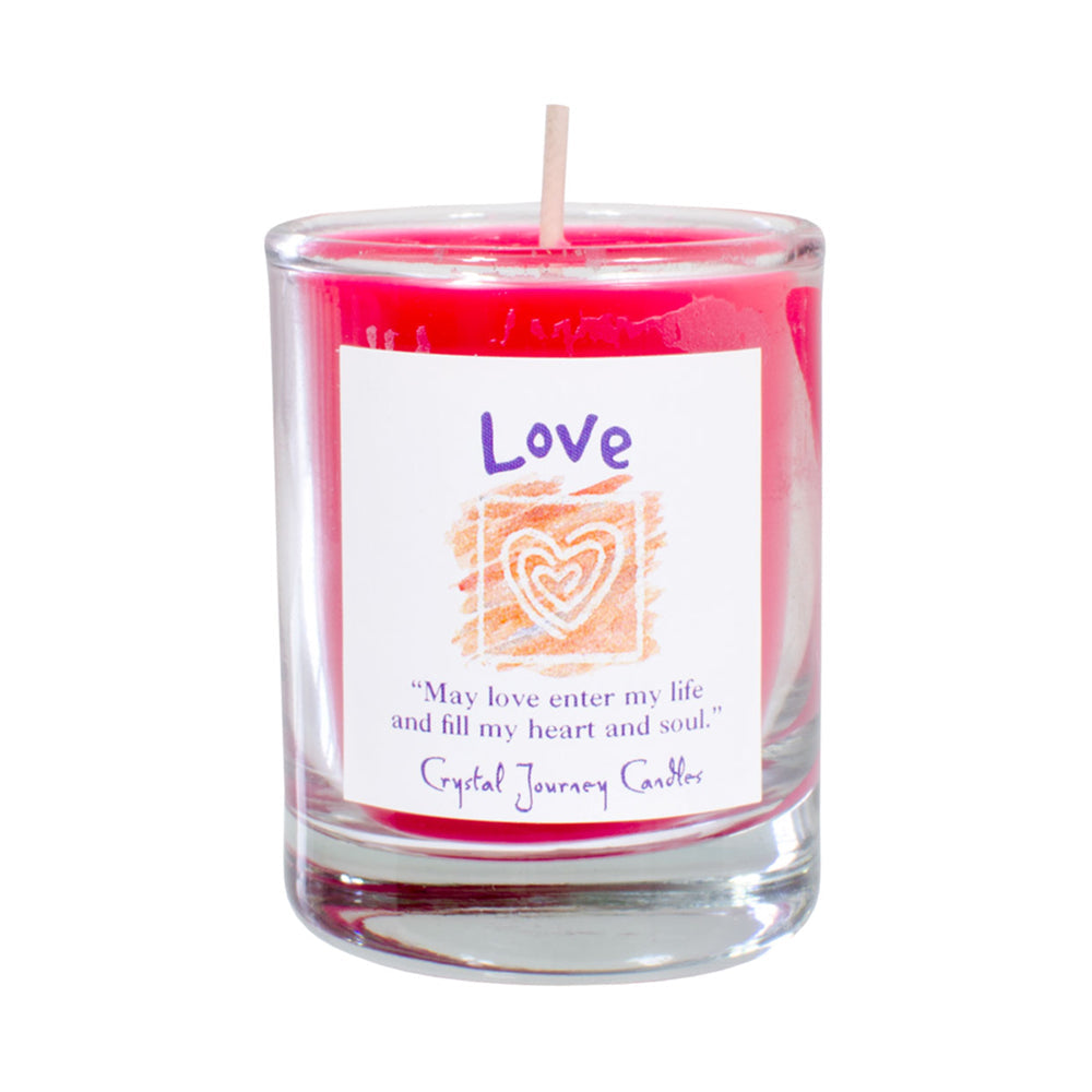 Soy Herbal Filled Votive Candle - Love | Candle | Wiccan Center
