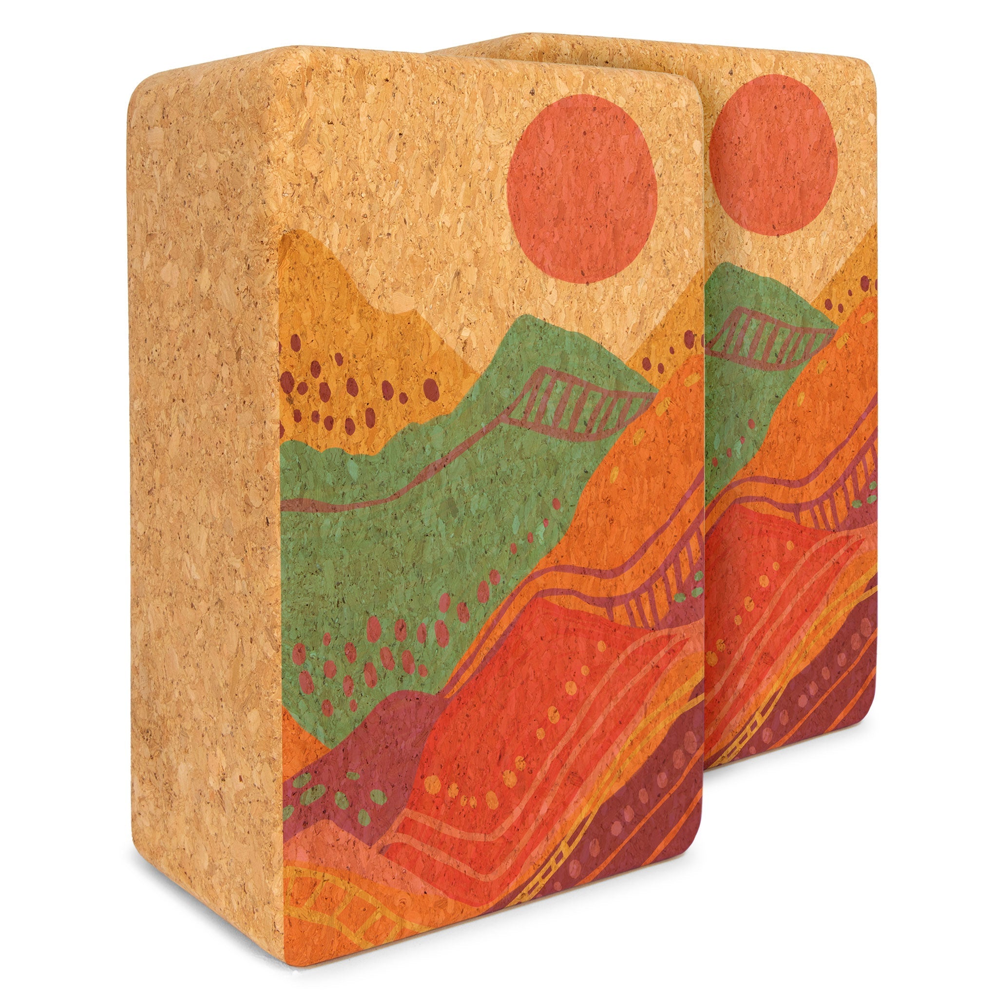 Artist Cork Yoga Block Set | Yoga & Pilates Blocks | Wiccan Center