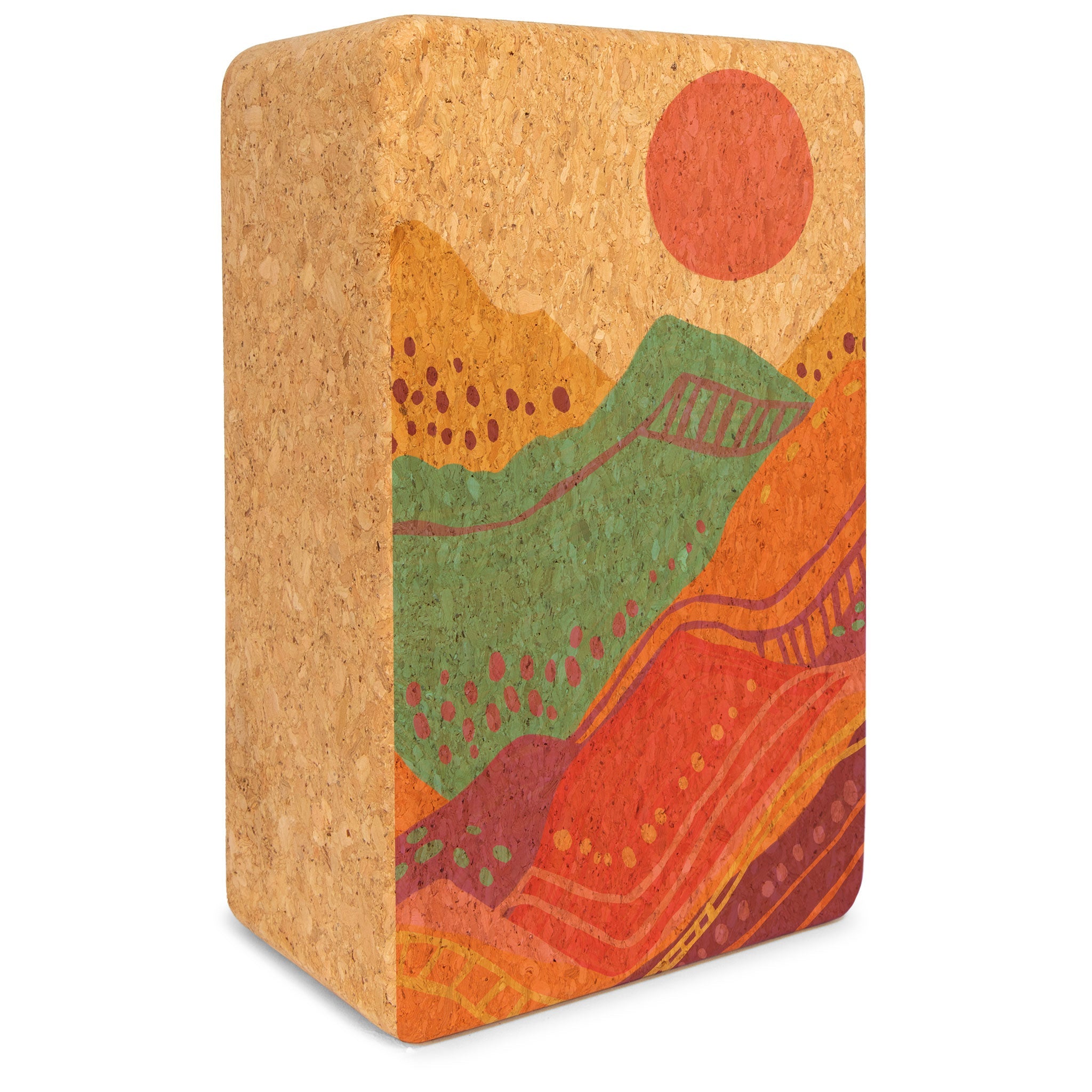 Spirit Rising Cork Yoga Block | Yoga & Pilates Blocks | Wiccan Center