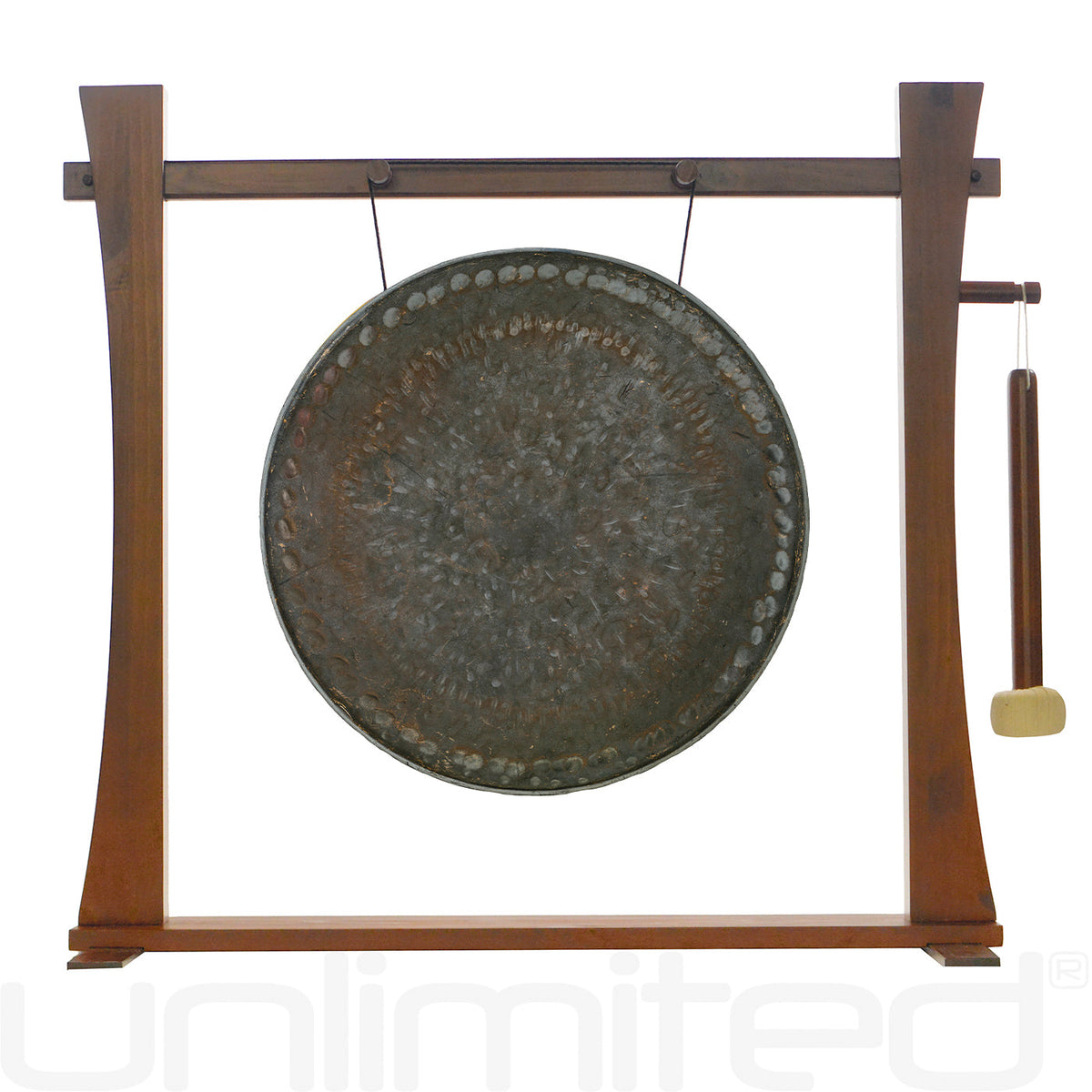 16" to 18" Gongs on the Spirit Guide Gong Stand | Gong & Stand Combo | Wiccan Center