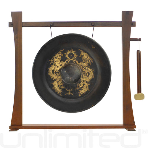 20" to 36" Vietnamese Dragon Gongs on Stands | Gong & Stand Combo | Wiccan Center