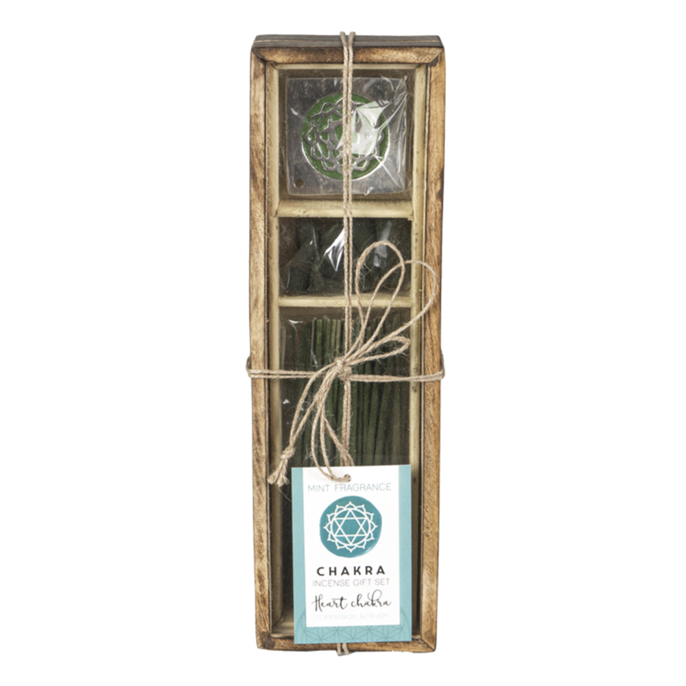 Heart Chakra Wooden Incense Gift Set | Incense | Wiccan Center