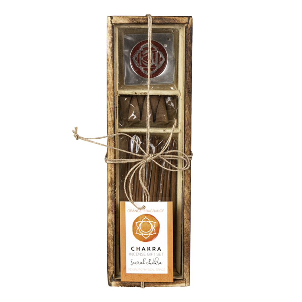 Sacral Chakra Wooden Incense Gift Set | Incense | Wiccan Center
