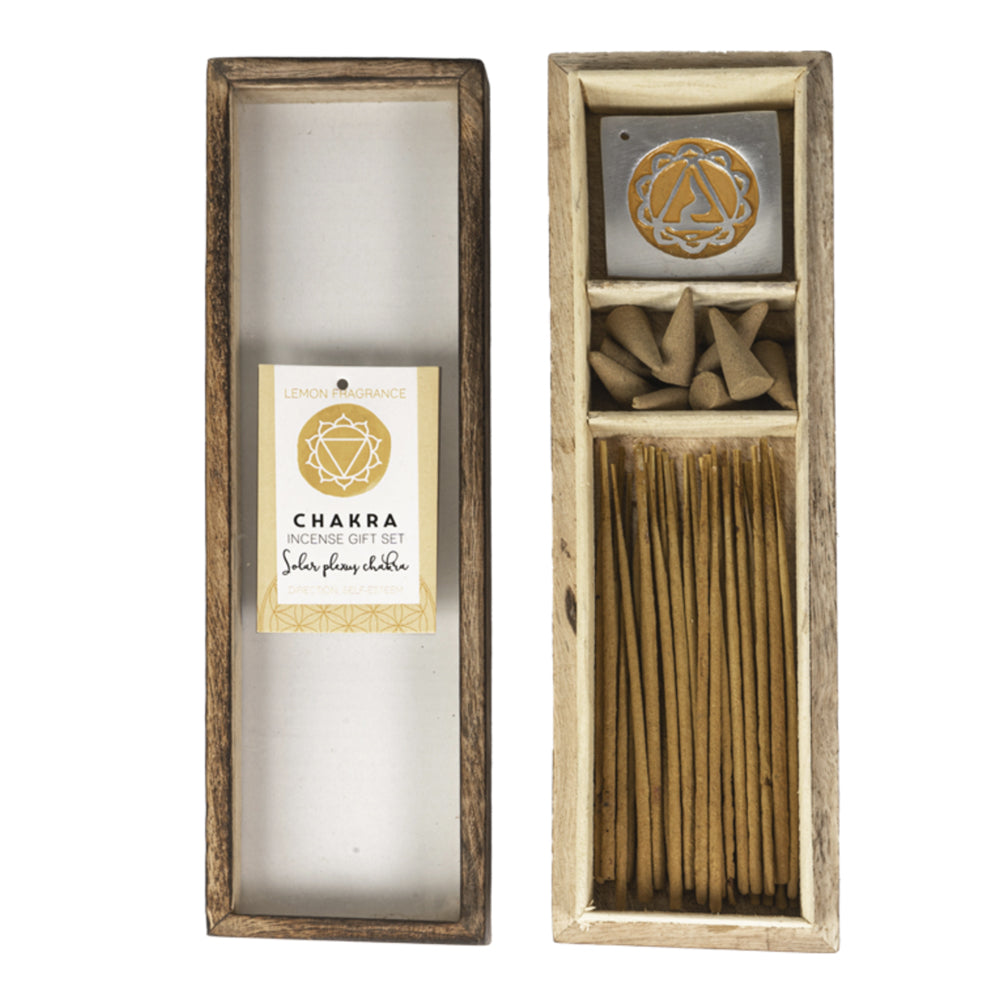 Solar Plexus Wooden Incense Gift Set | Incense | Wiccan Center