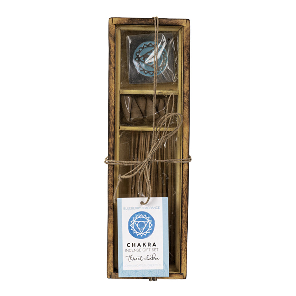 Throat Chakra Wooden Incense Gift Set | Incense | Wiccan Center