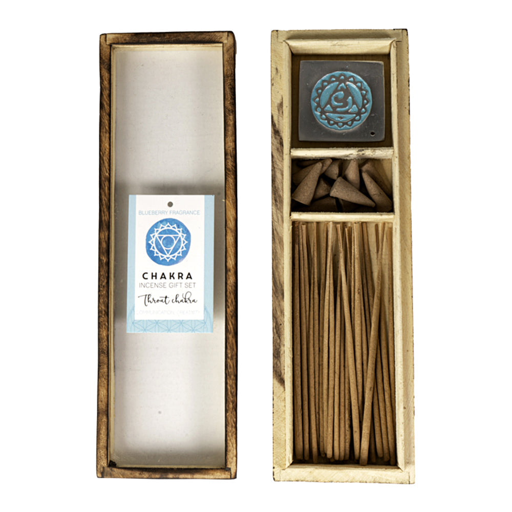 Throat Chakra Wooden Incense Gift Set | Incense | Wiccan Center