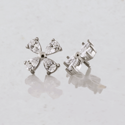 16G/18G Steel Internally Threaded End- Pear Cut Cluster | Body Jewelry | Wiccan Center
