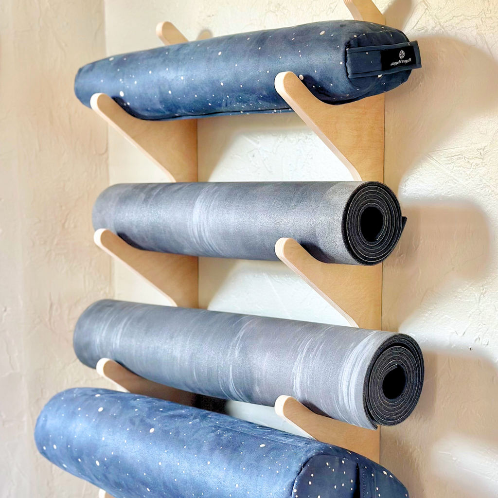 Yoga Prop Wall Organizer | StackRack | Yoga Mat Storage | Wiccan Center