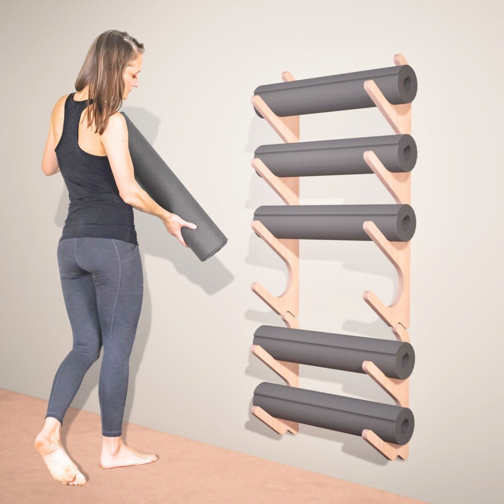 Yoga Prop Wall Organizer | StackRack | Yoga Mat Storage | Wiccan Center