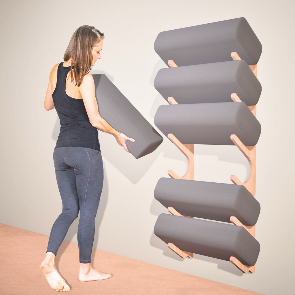 Yoga Prop Wall Organizer | StackRack | Yoga Mat Storage | Wiccan Center