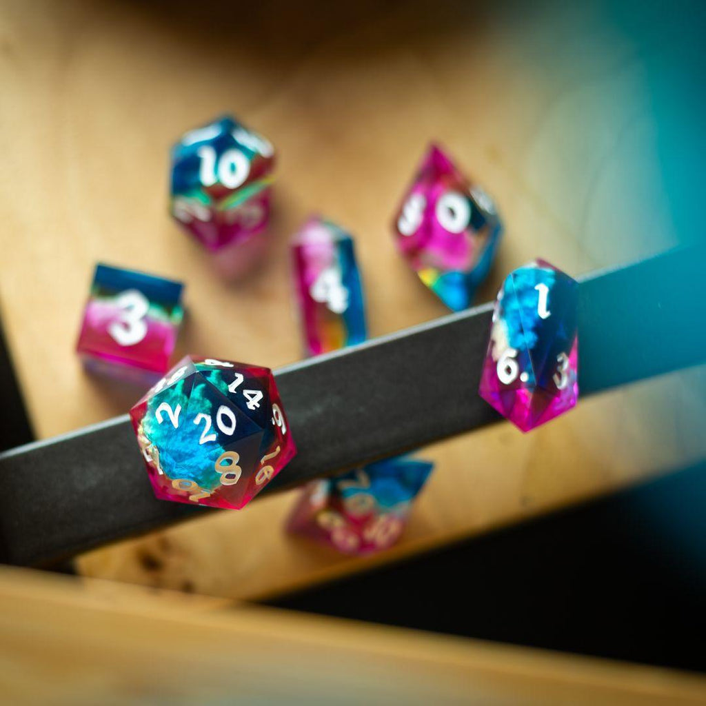 Starlit Rift Resin DND Dice Set | Resin Dice | Wiccan Center