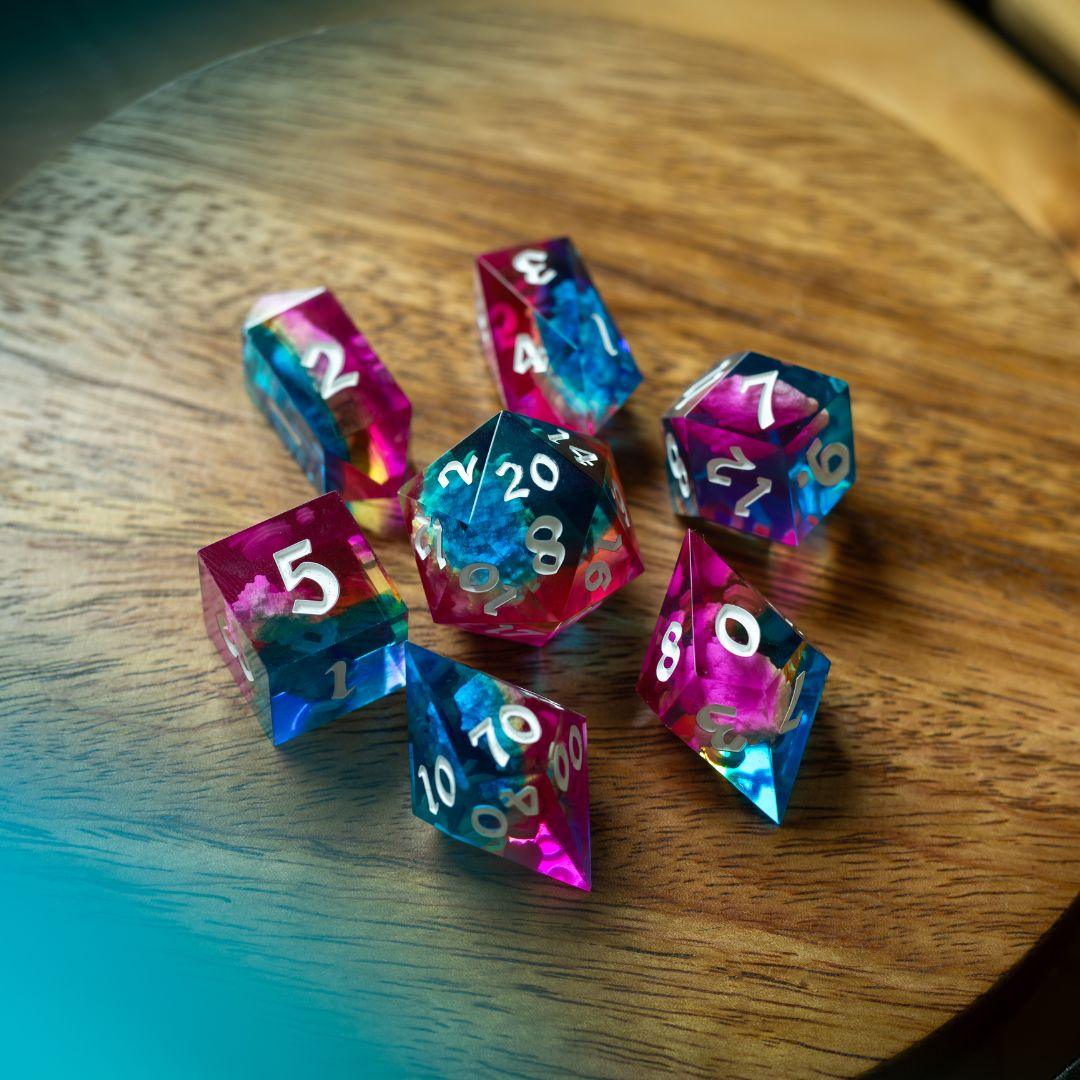 Starlit Rift Resin DND Dice Set | Resin Dice | Wiccan Center