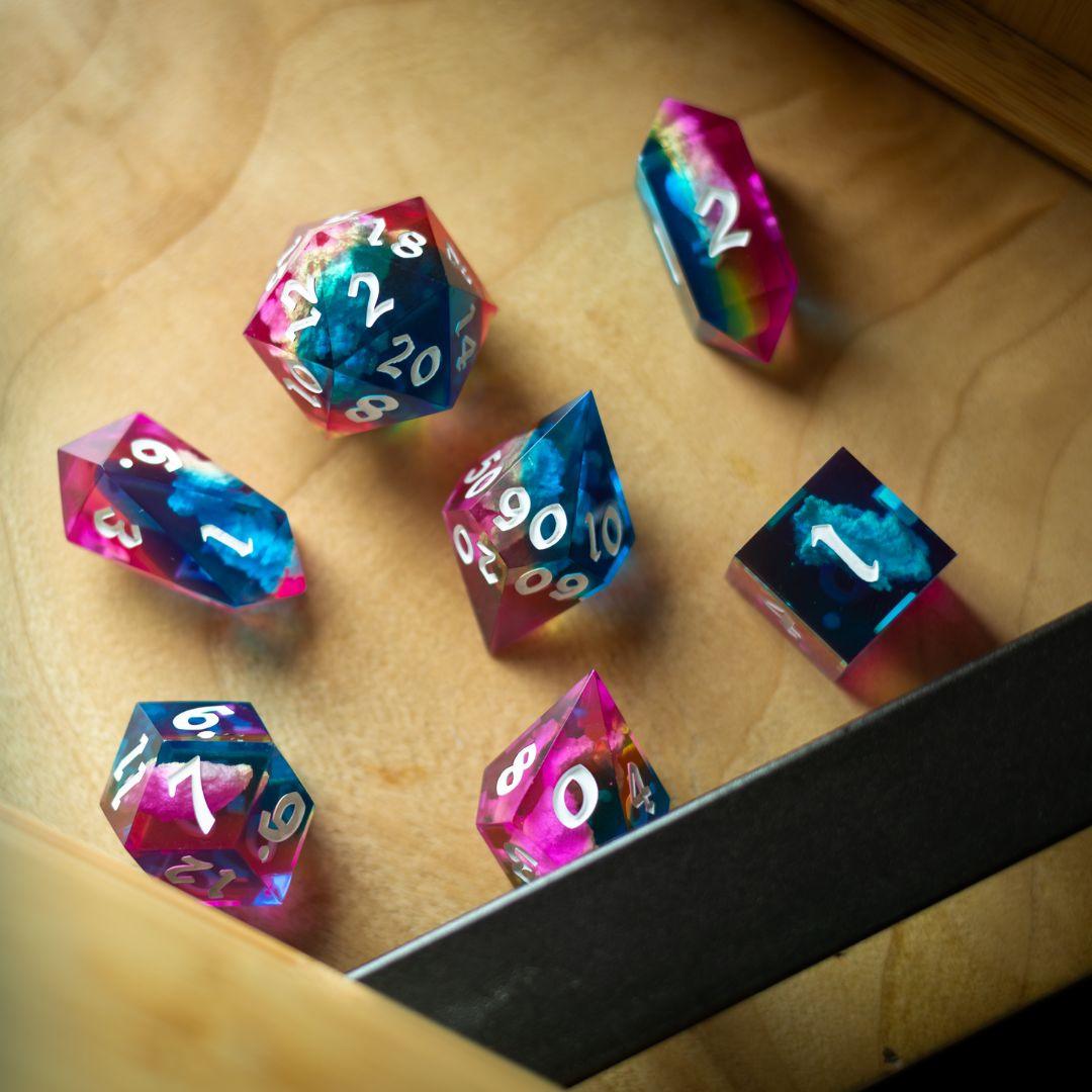 Starlit Rift Resin DND Dice Set | Resin Dice | Wiccan Center