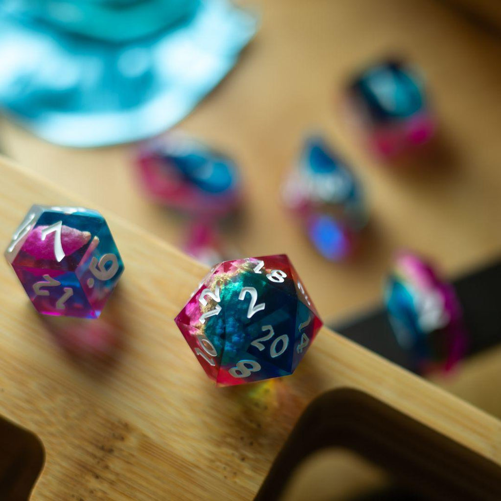 Starlit Rift Resin DND Dice Set | Resin Dice | Wiccan Center