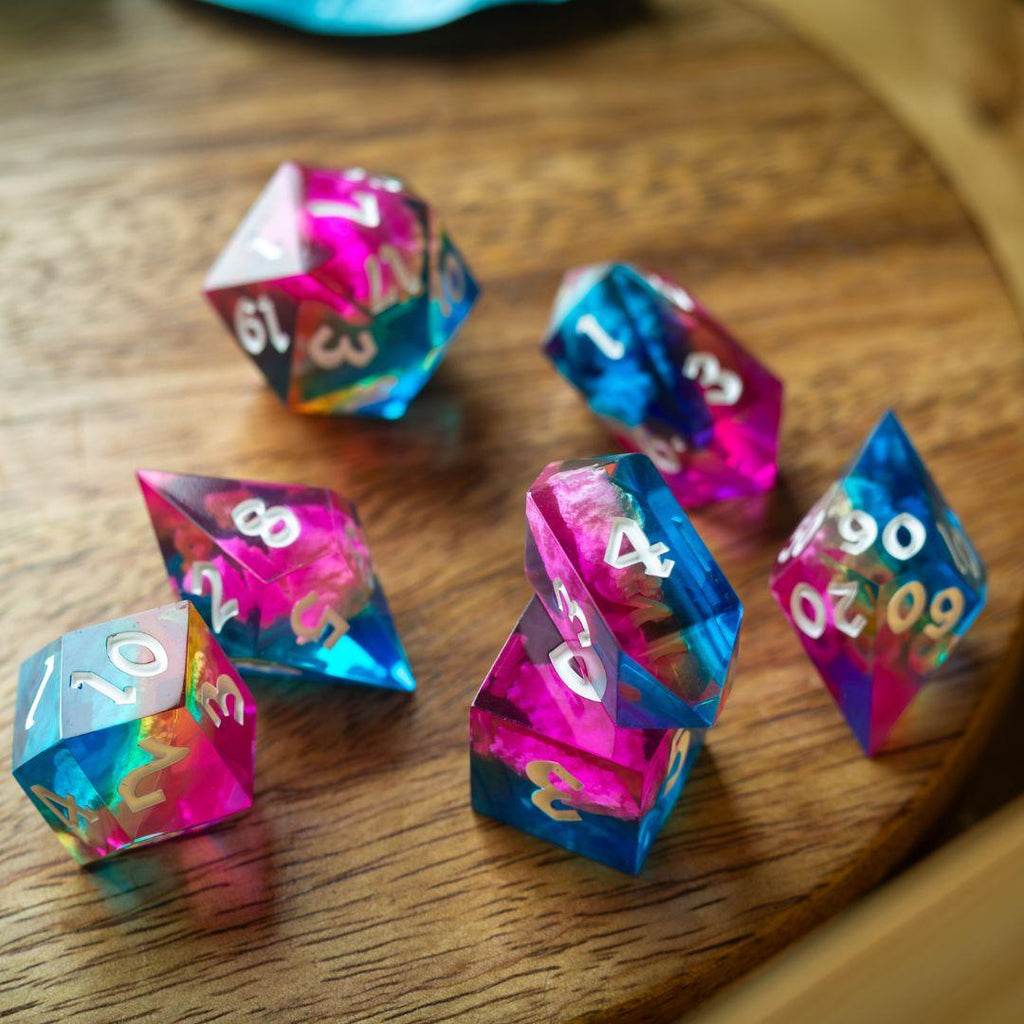 Starlit Rift Resin DND Dice Set | Resin Dice | Wiccan Center