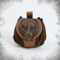 Steampunk Medieval Waist Bag PU Leather Fanny Pack Punk Belt Pouch Cosplay Utility Bag for Men