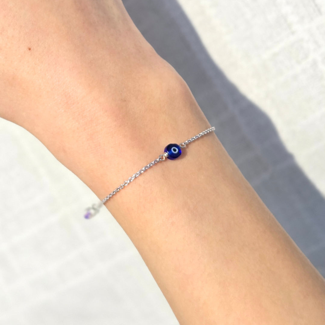 Evil Eye Bracelet w Swarovski Clasp