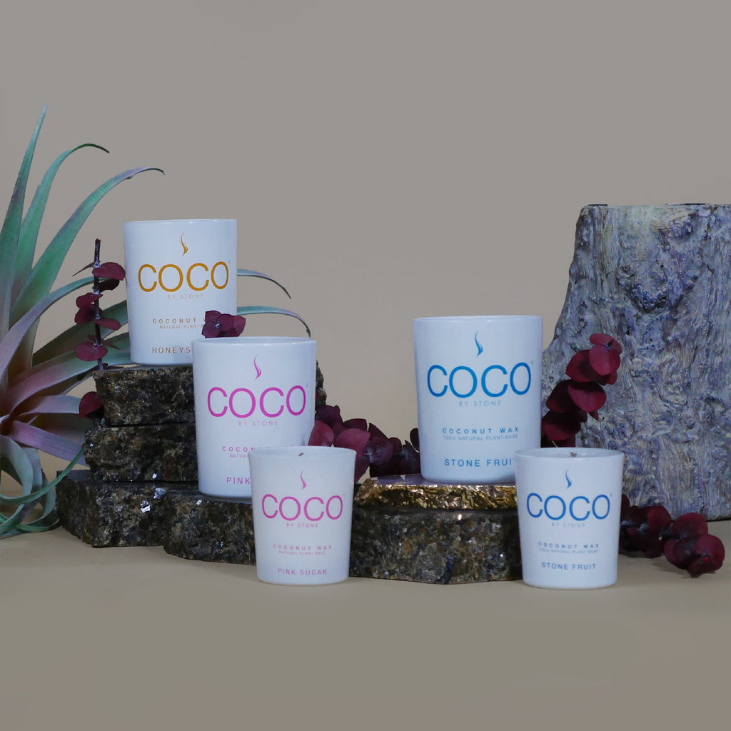 Blue Birch Natural Coconut Apricot Wax Candle