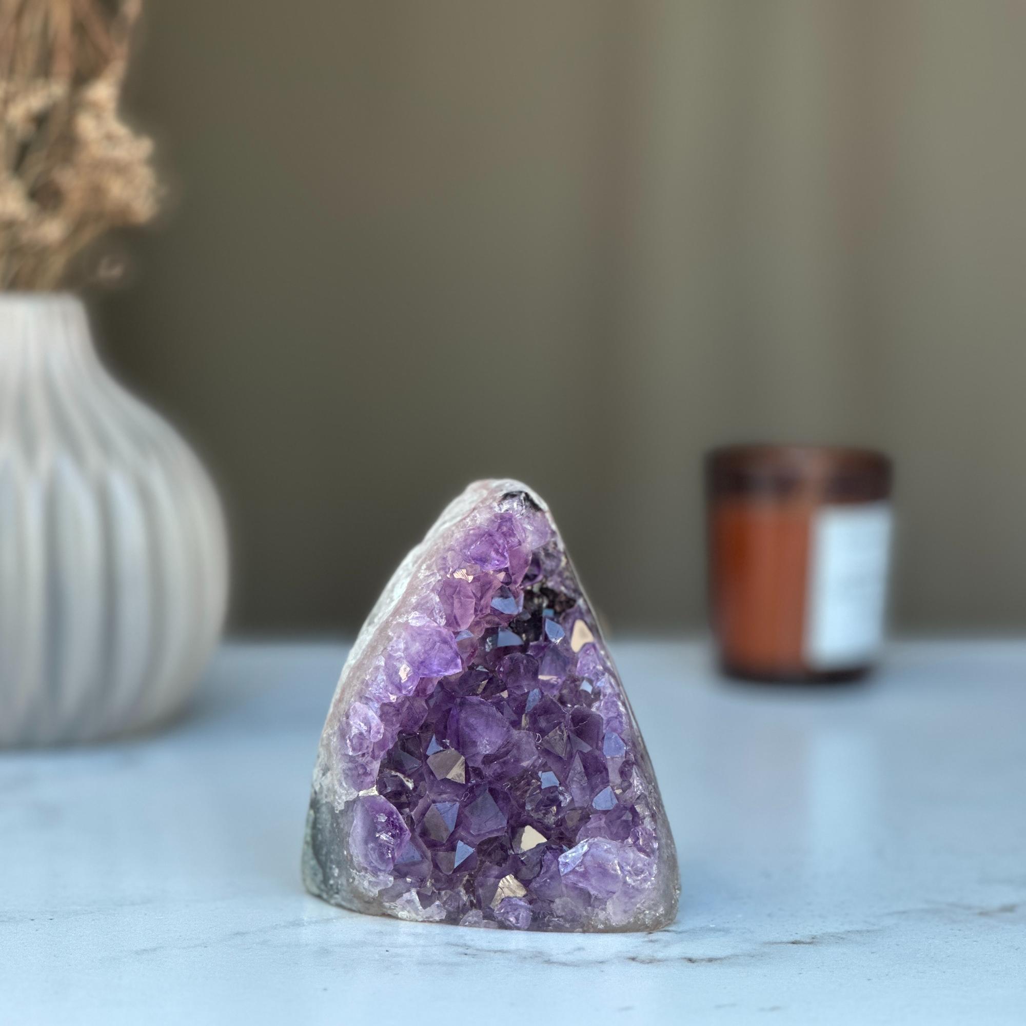 Strange specimen Amethyst geode, raw purple crystal cluster | Rocks & Geodes | Wiccan Center