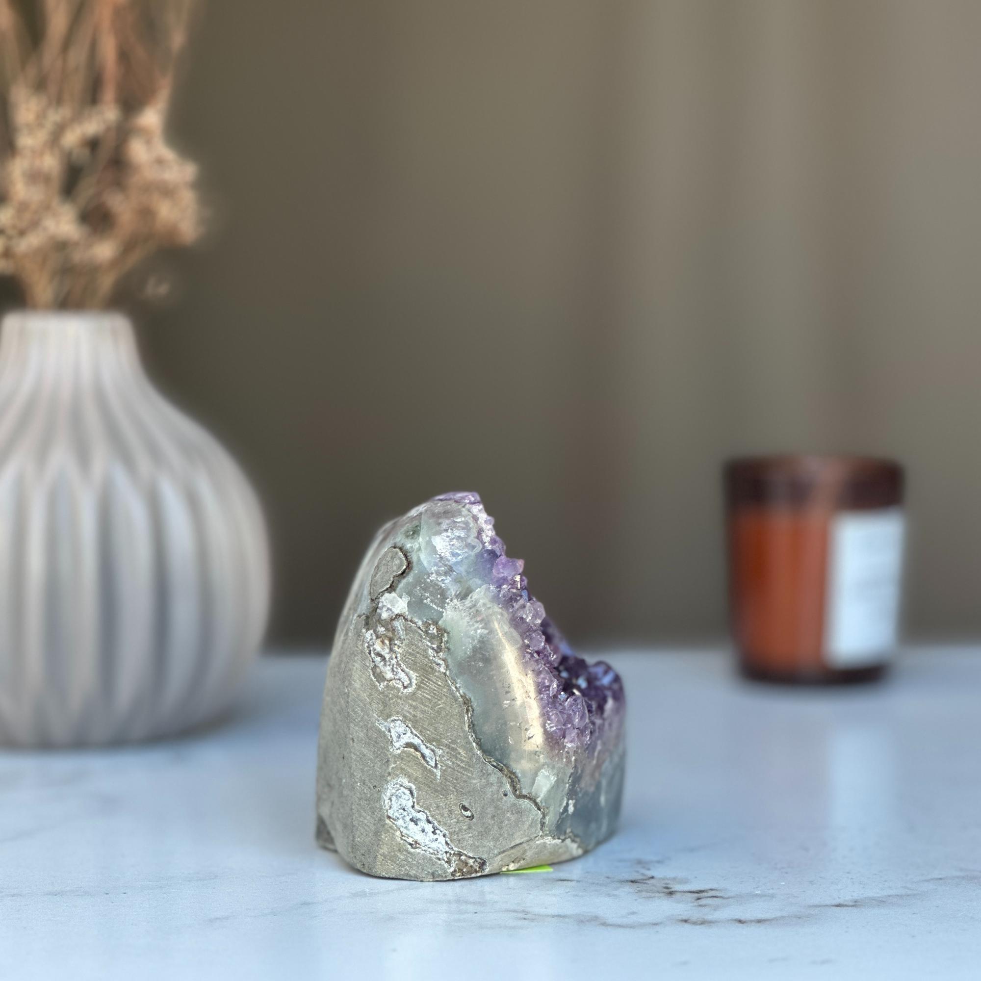 Strange specimen Amethyst geode, raw purple crystal cluster | Rocks & Geodes | Wiccan Center