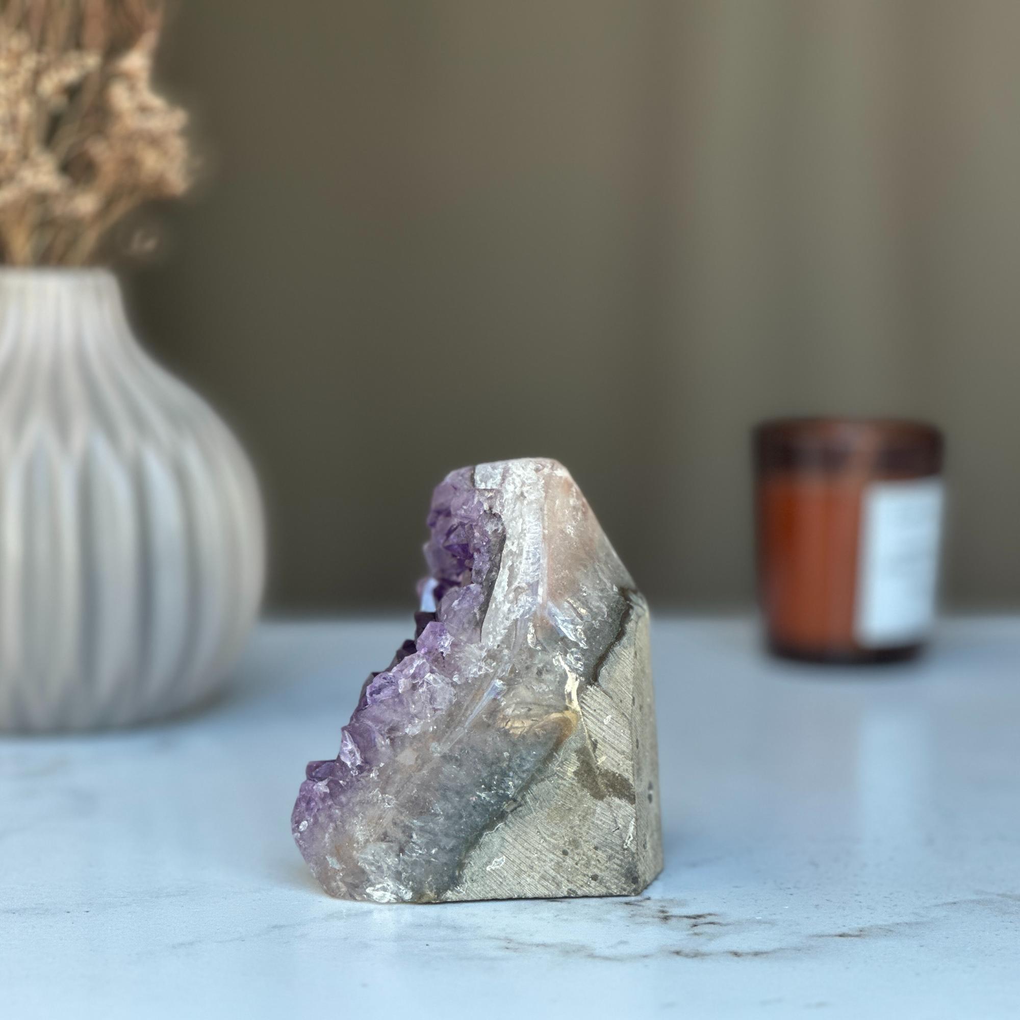 Strange specimen Amethyst geode, raw purple crystal cluster | Rocks & Geodes | Wiccan Center