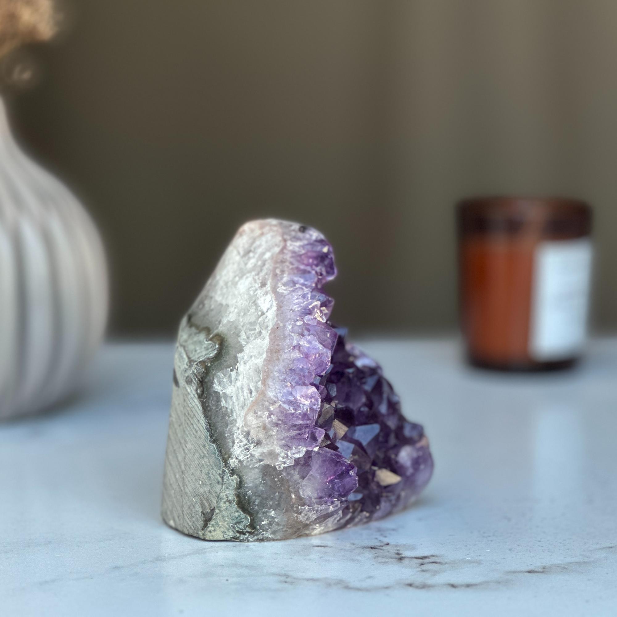 Strange specimen Amethyst geode, raw purple crystal cluster | Rocks & Geodes | Wiccan Center