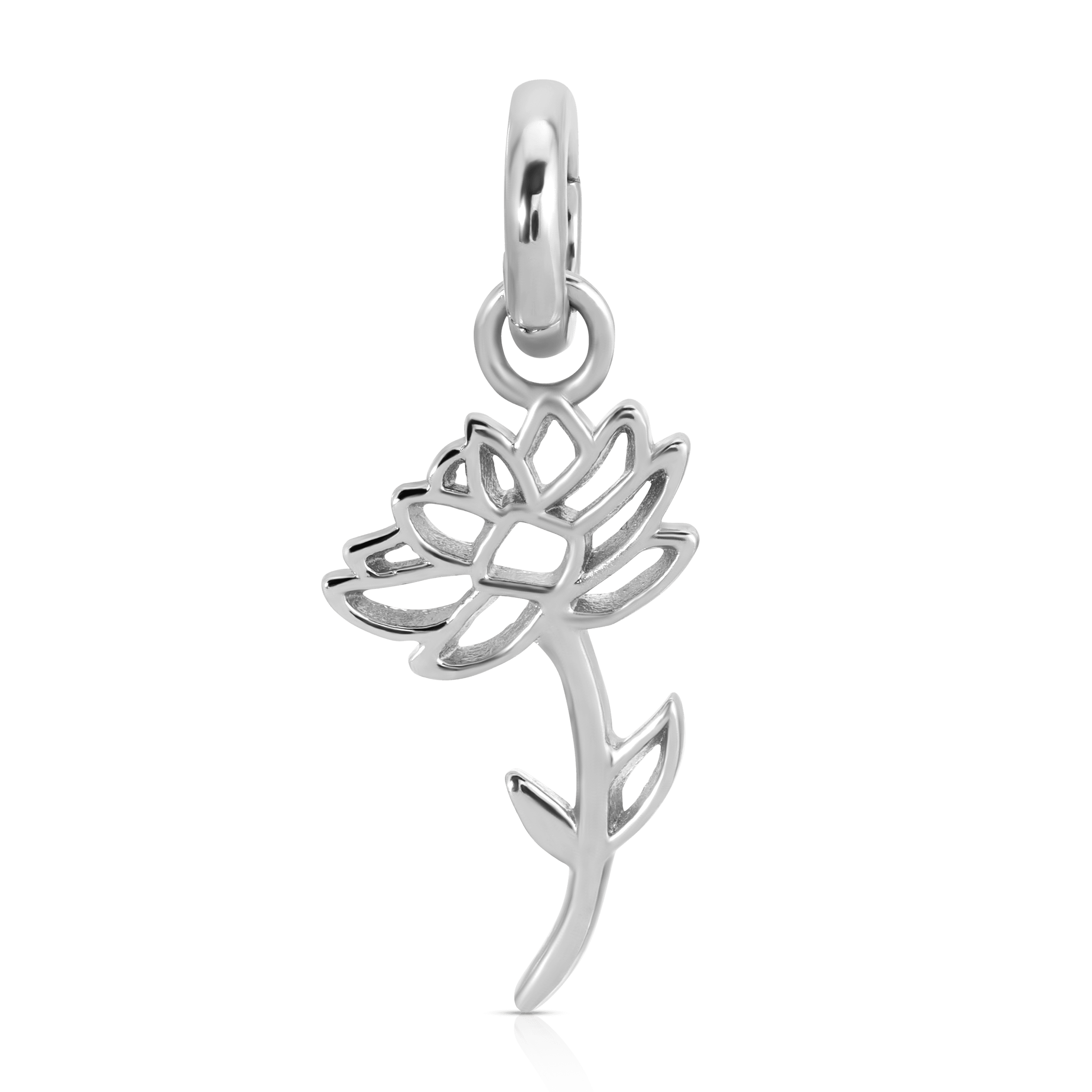 July Ruby Birthstone Charm - Flower (Water Lily) | Charm | Wiccan Center