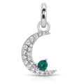 May Emerald Birthstone Charm - Moon | Charm | Wiccan Center