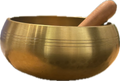Tibetan Singing Bowl - 5.5" Hand Hammered Gold | Instruments | Wiccan Center
