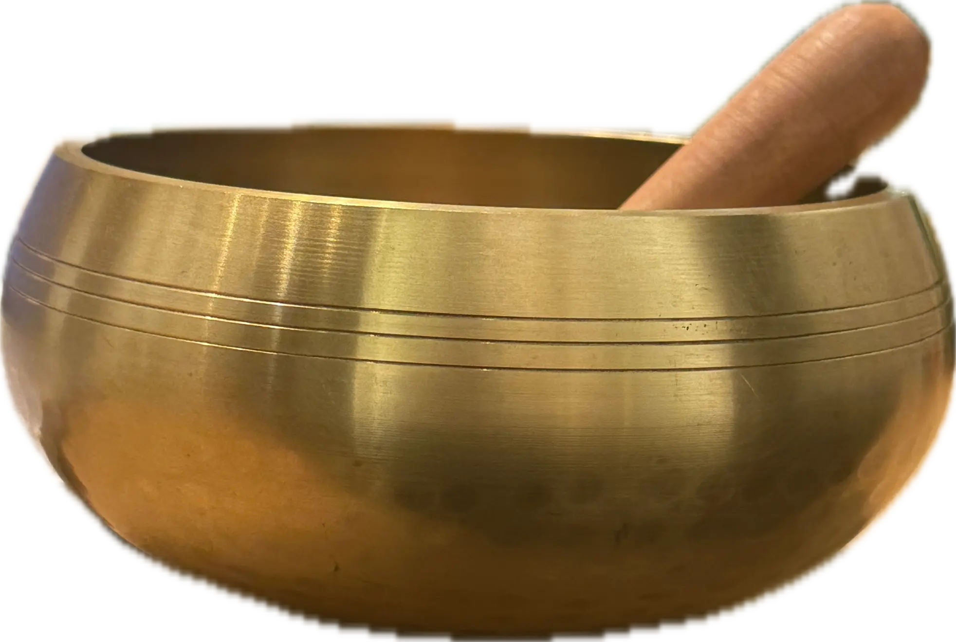 Tibetan Singing Bowl - 5.5" Hand Hammered Gold | Instruments | Wiccan Center